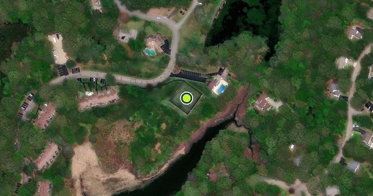 Satellite view of North Kingstown Pickleball Courts