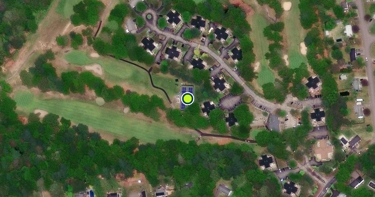 Satellite view of North Kingstown Pickleball Courts