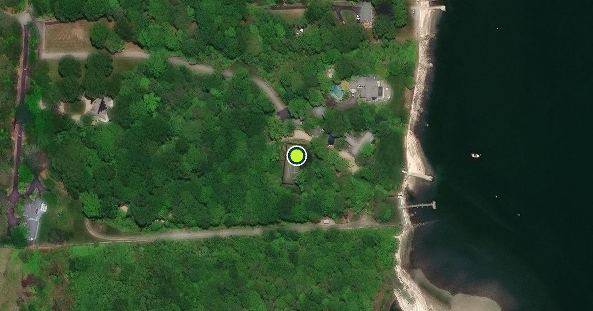 Satellite view of North Kingstown Pickleball Courts