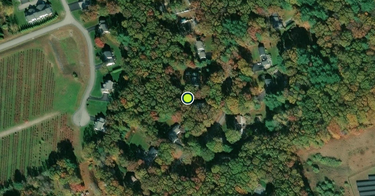 Satellite view of North Kingstown Pickleball Courts