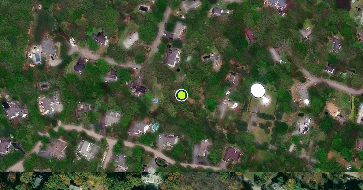Satellite view of North Kingstown Pickleball Courts