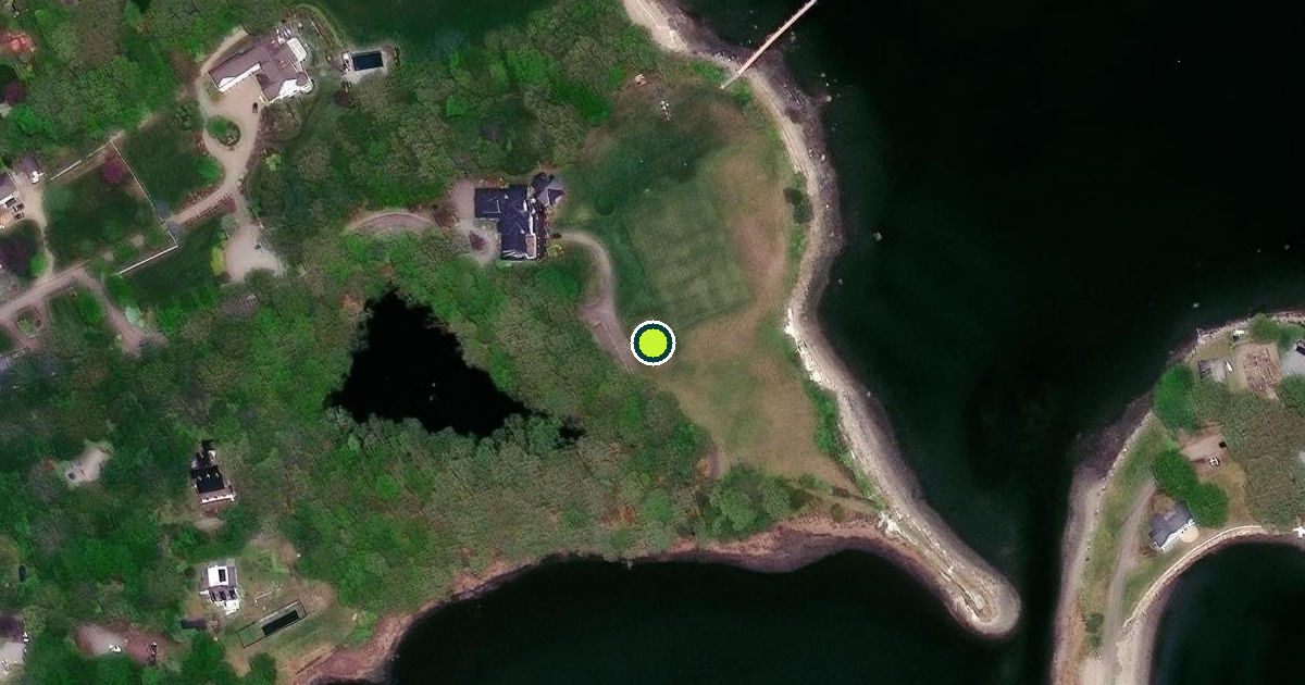 Satellite view of North Kingstown Pickleball Courts