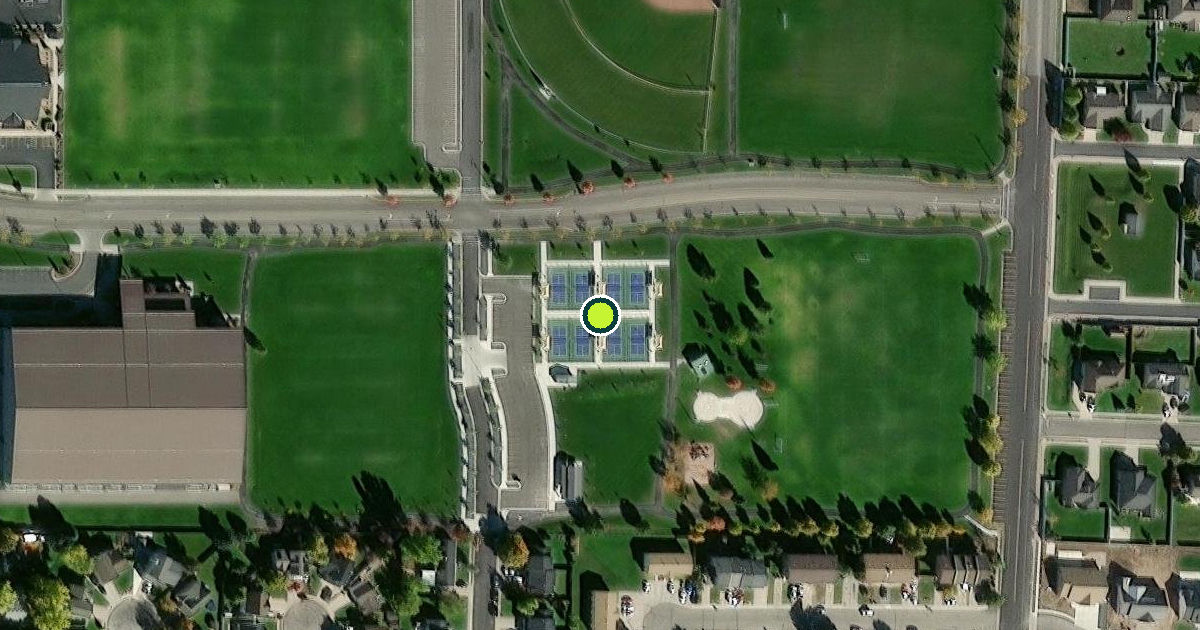 Satellite view of North Logan Pickleball Courts