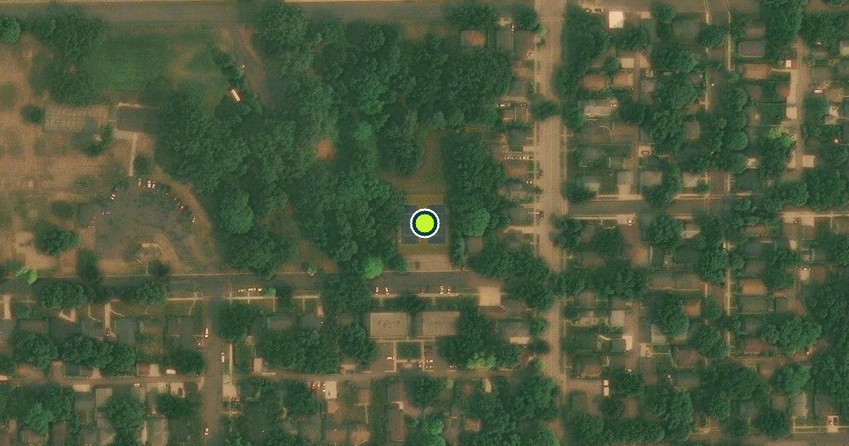 Satellite view of North Mankato Pickleball Courts