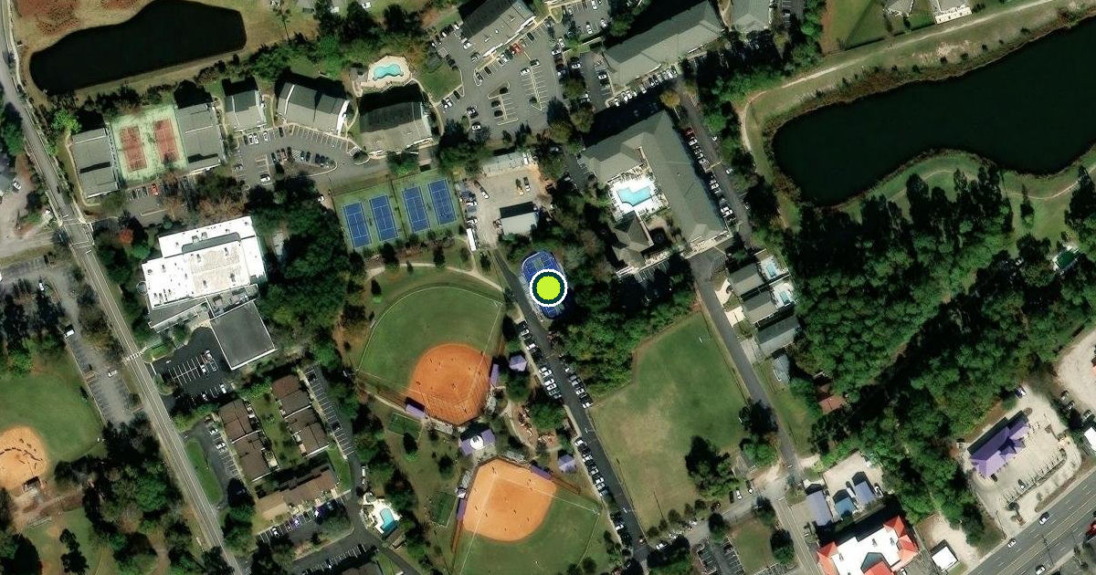 Satellite view of North Myrtle Beach Pickleball Courts