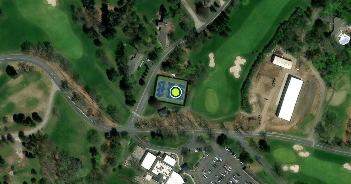 Satellite view of North Oaks Pickleball Courts