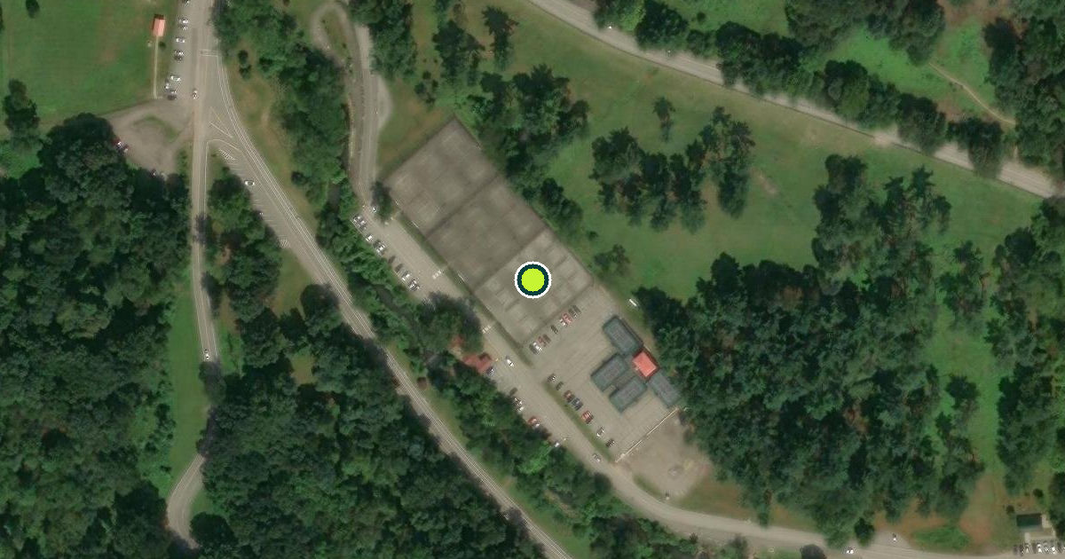 Satellite view of North Park Pickleball Courts