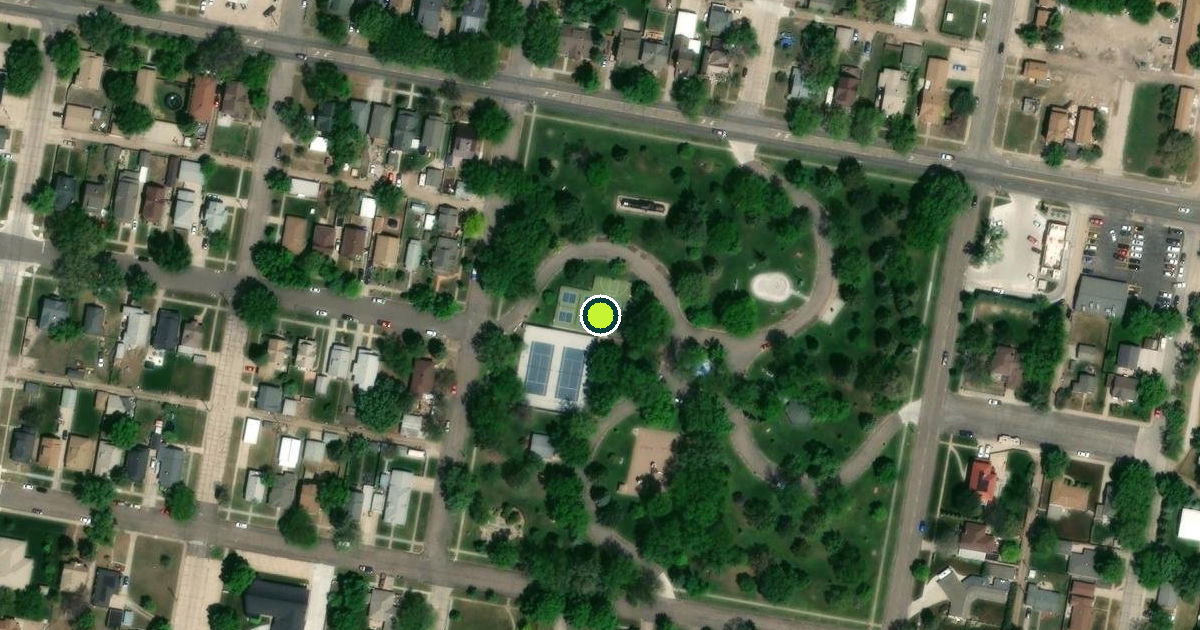 Satellite view of North Platte Pickleball Courts