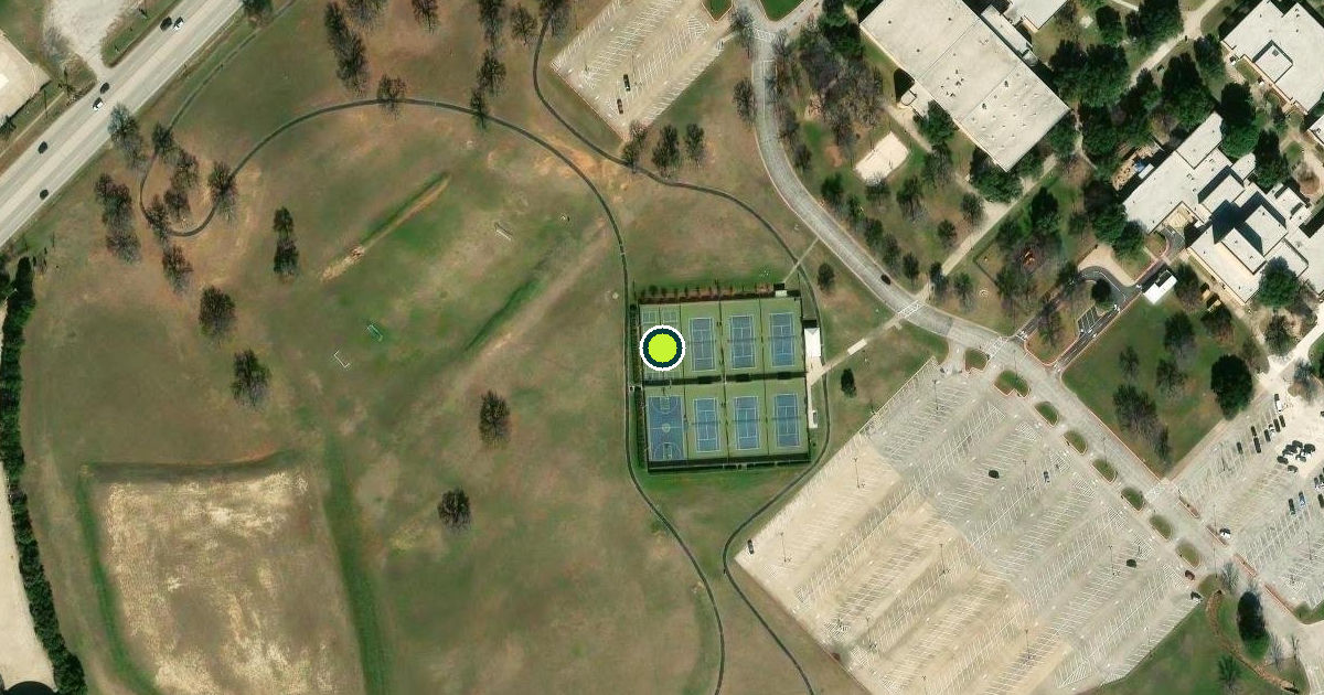 Satellite view of North Richland Hills Pickleball Courts
