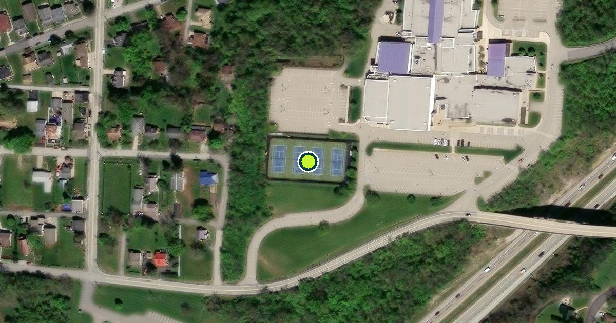 Satellite view of North Strabane Township Pickleball Courts