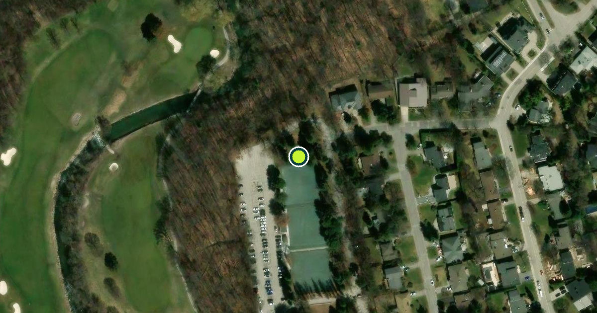 Satellite view of North York Pickleball Courts