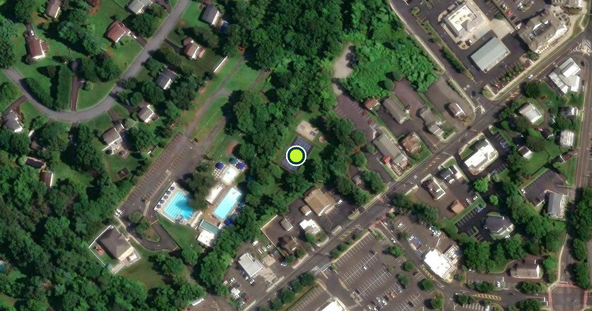 Satellite view of Northampton Township Pickleball Courts