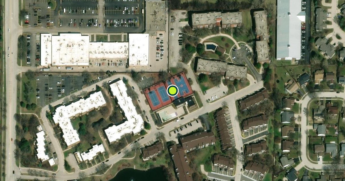Satellite view of Northbrook Pickleball Courts
