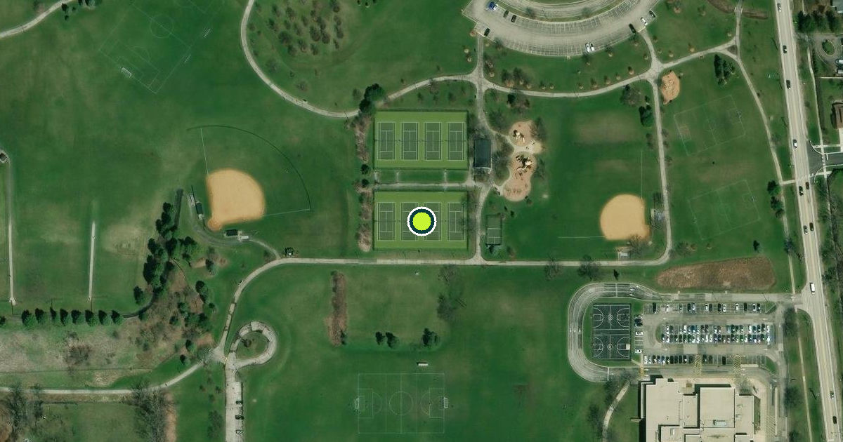 Satellite view of Northbrook Pickleball Courts