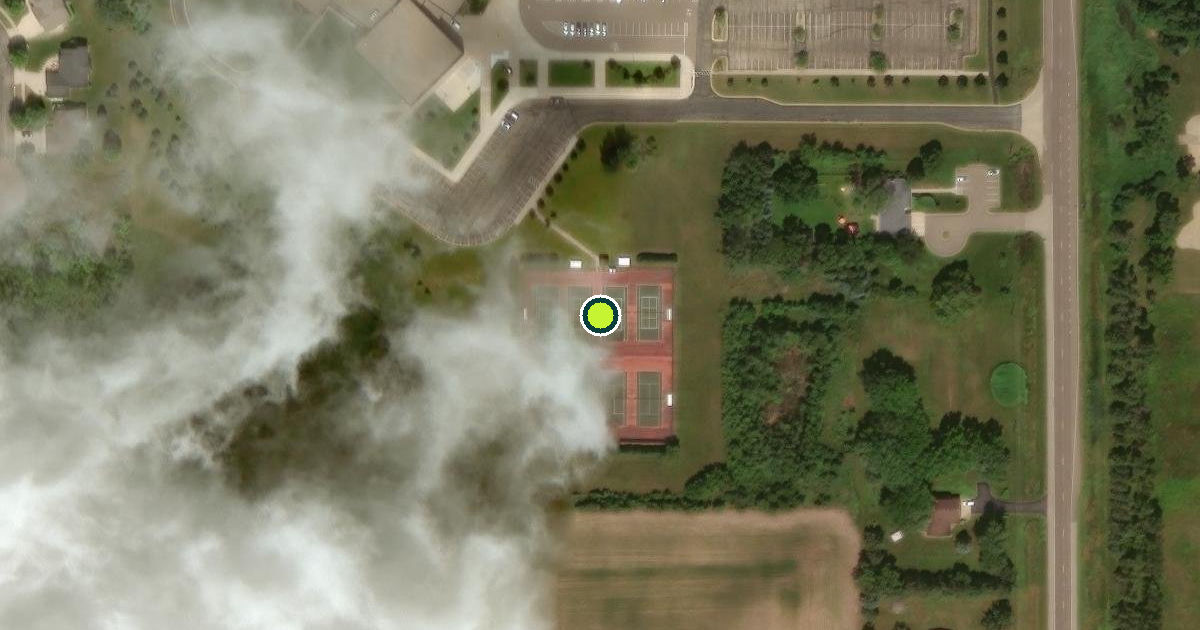 Satellite view of Northfield Pickleball Courts