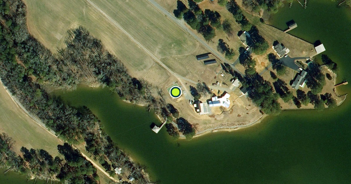 Satellite view of Northumberland County Pickleball Courts