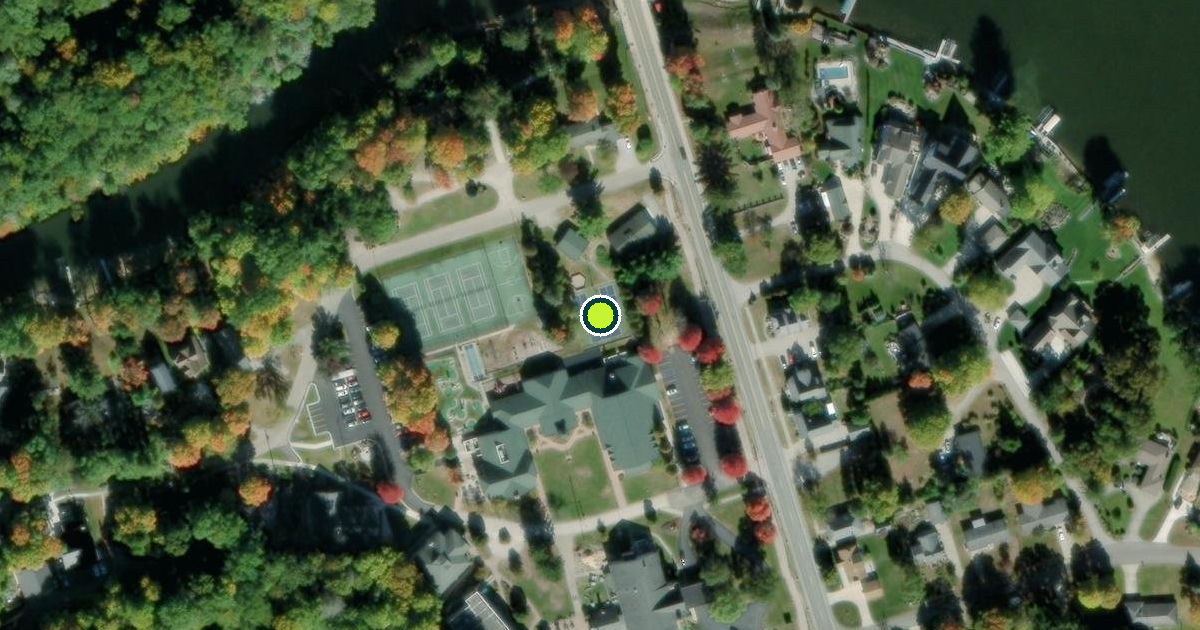 Satellite view of Norton Shores Pickleball Courts