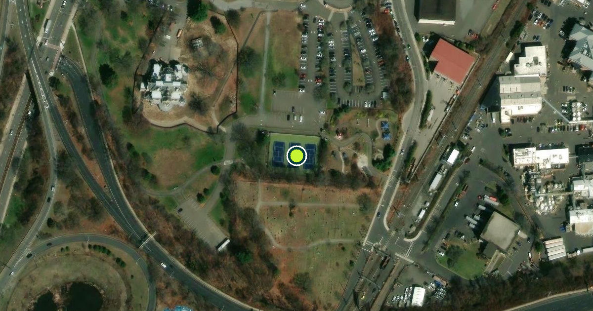 Satellite view of Norwalk Pickleball Courts