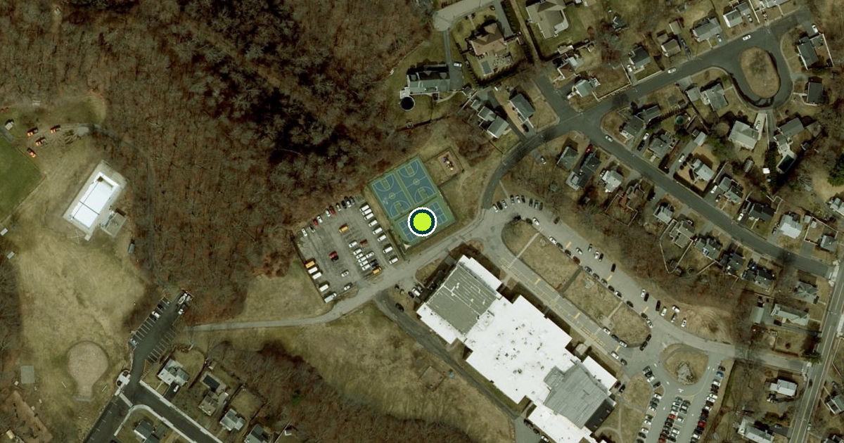 Satellite view of Norwood Pickleball Courts