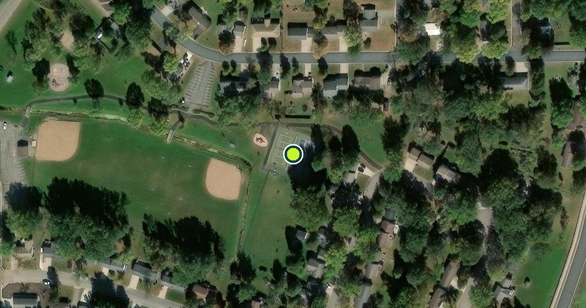 Satellite view of Norwood Young America Pickleball Courts