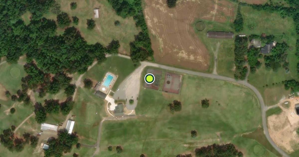 Satellite view of Nottoway County Pickleball Courts