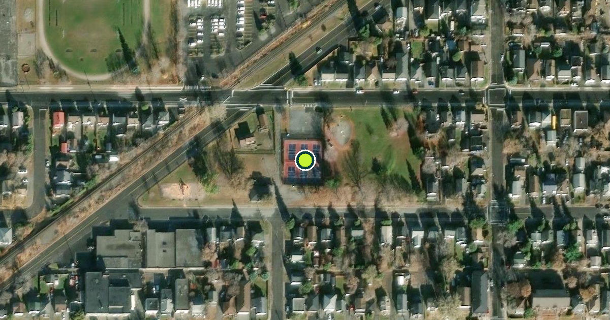 Satellite view of O'Connor Park Pickleball Courts