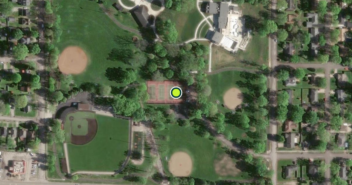Satellite view of O'Fallon Pickleball Courts
