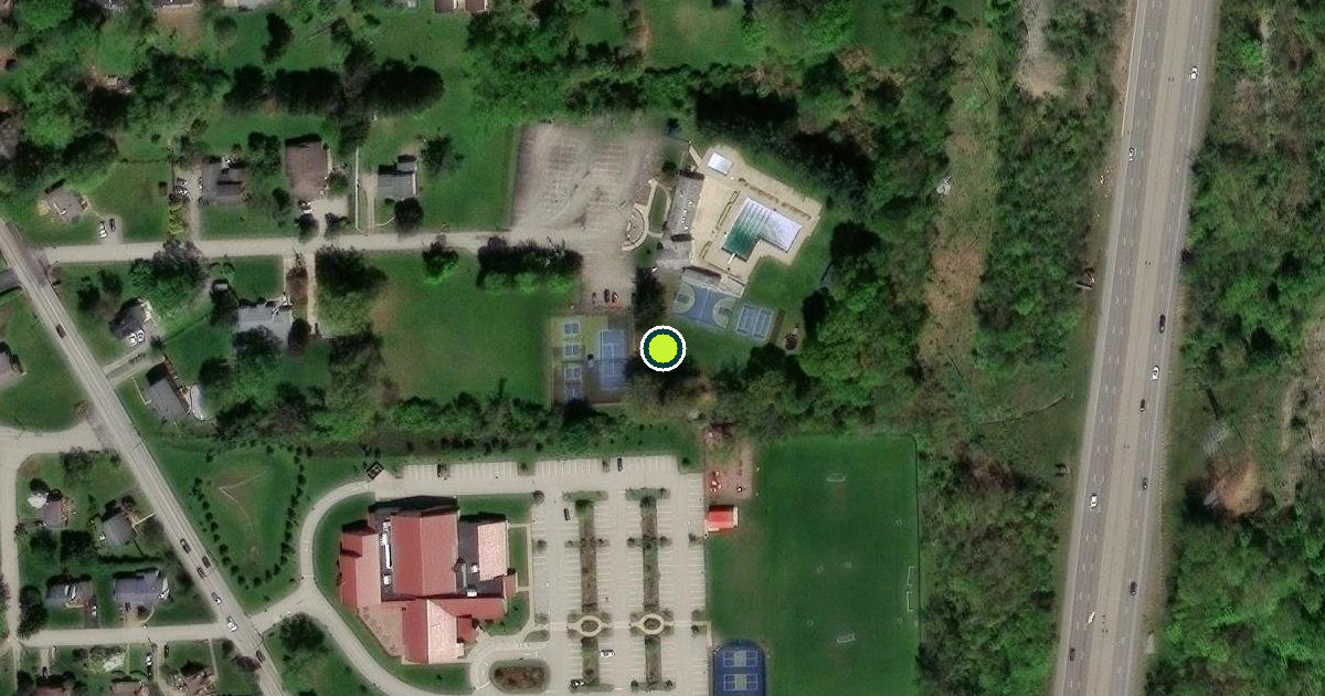 Satellite view of O'Hara Township Pickleball Courts