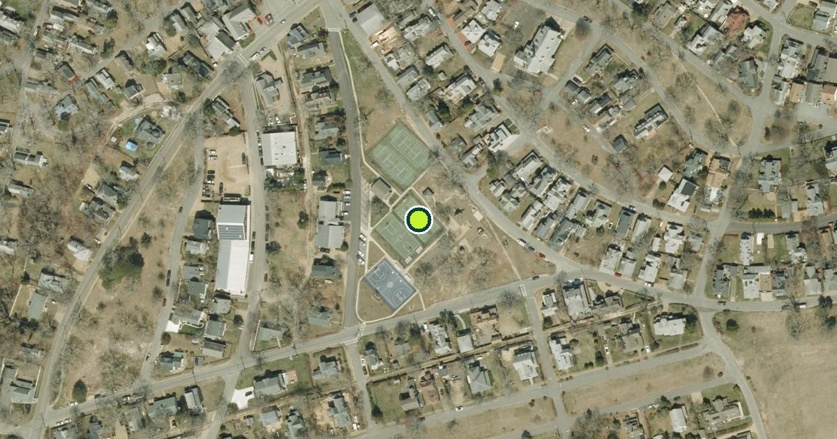 Satellite view of Oak Bluffs Pickleball Courts