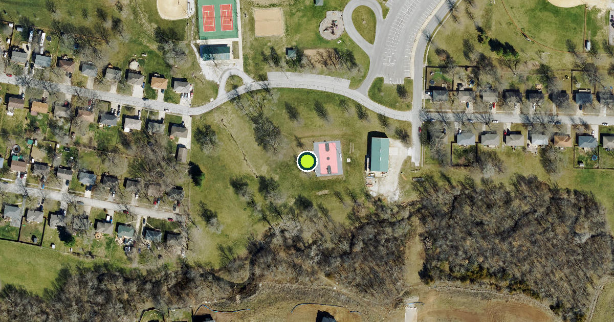 Satellite view of Oak Grove Pickleball Courts