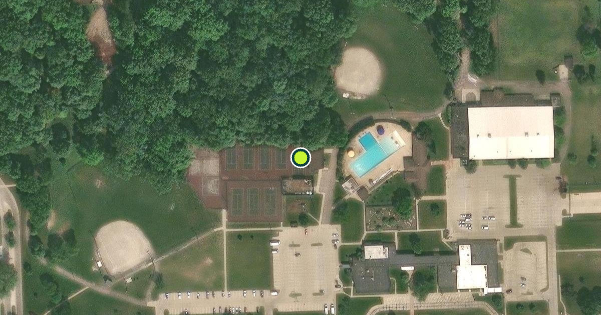 Satellite view of Oak Park Pickleball Courts