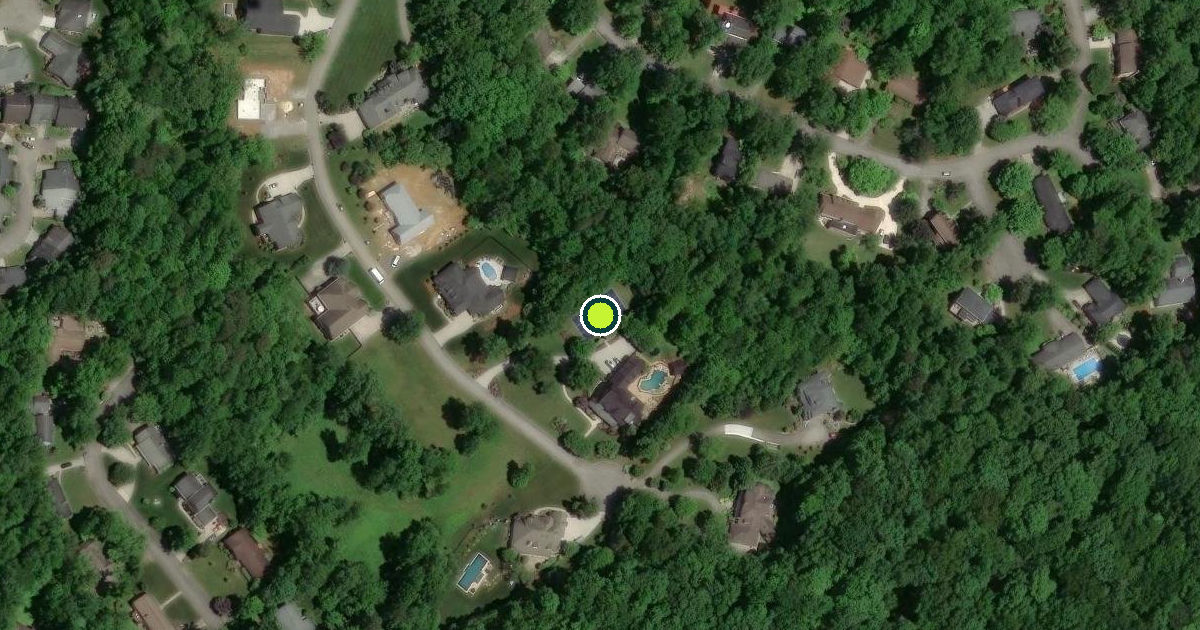 Satellite view of Oak Ridge Pickleball Courts