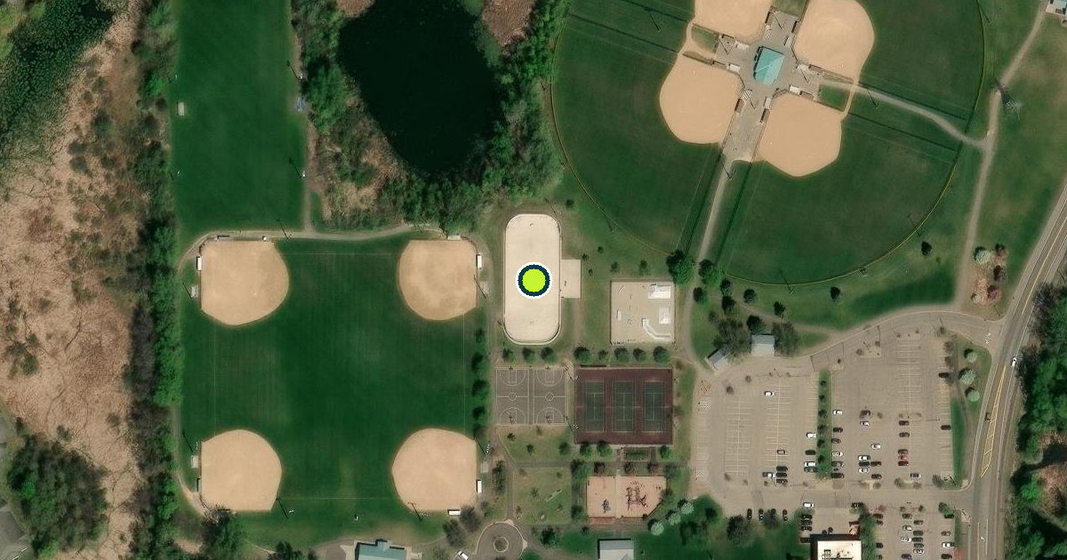 Satellite view of Oakdale Pickleball Courts