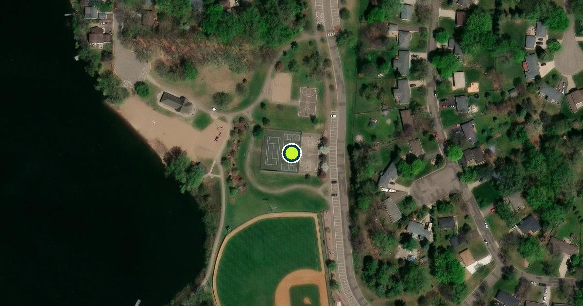 Satellite view of Oakdale Pickleball Courts