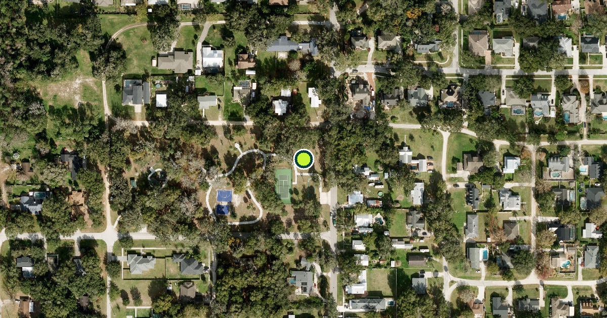Satellite view of Oakland Pickleball Courts