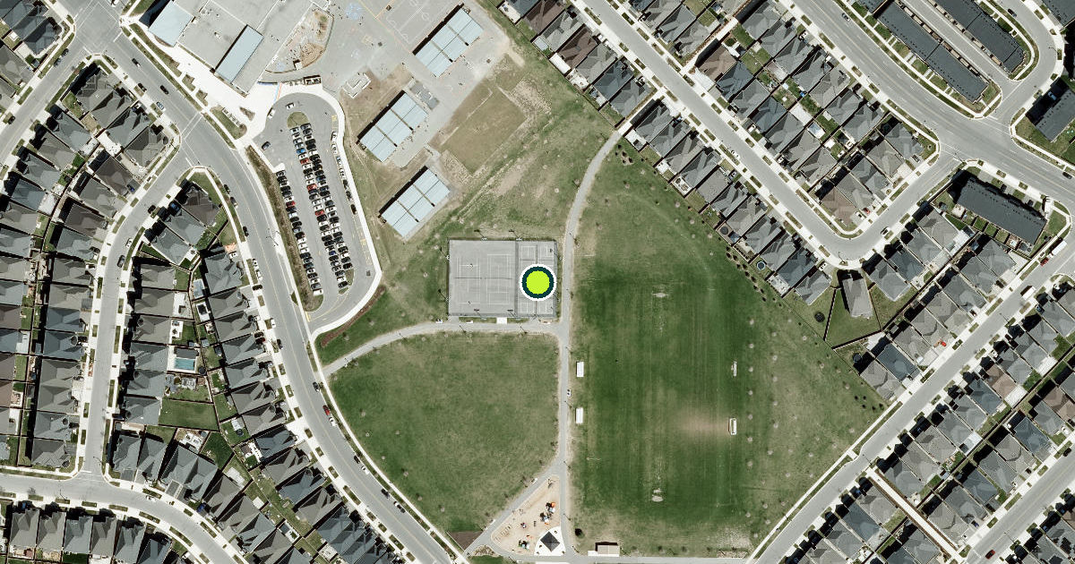 Satellite view of Oakville Pickleball Courts