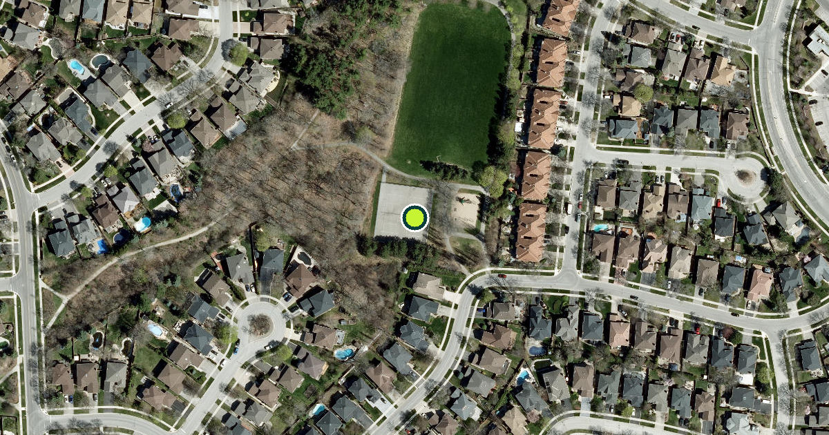 Satellite view of Oakville Pickleball Courts