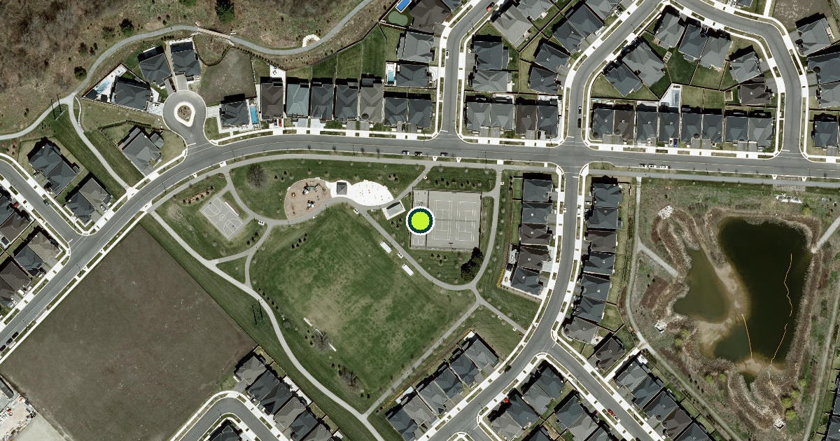 Satellite view of Oakville Pickleball Courts