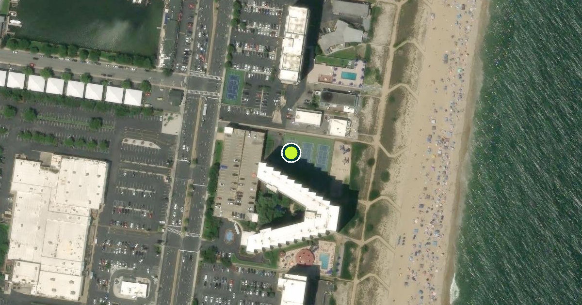 Satellite view of Ocean City Pickleball Courts