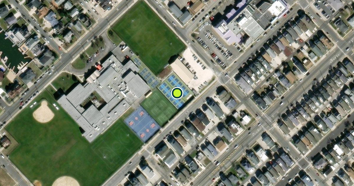 Satellite view of Ocean City Pickleball Courts
