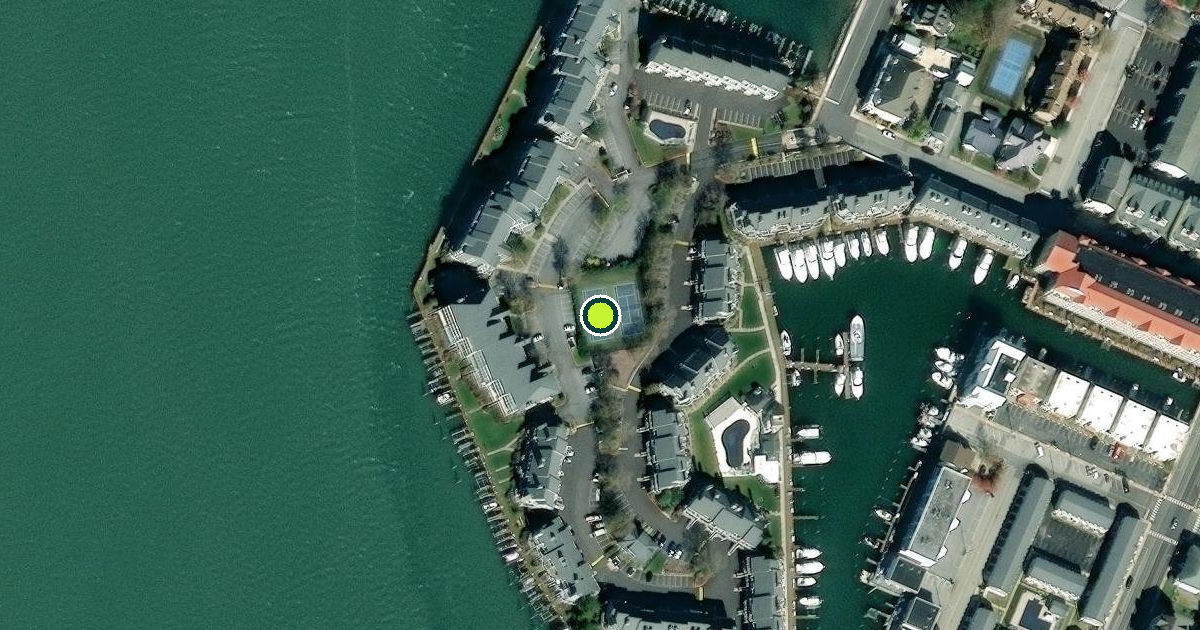 Satellite view of Ocean City Pickleball Courts