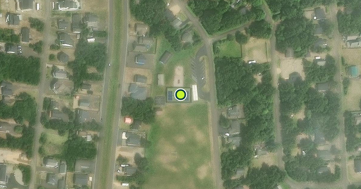 Satellite view of Ocean Shores Pickleball Courts