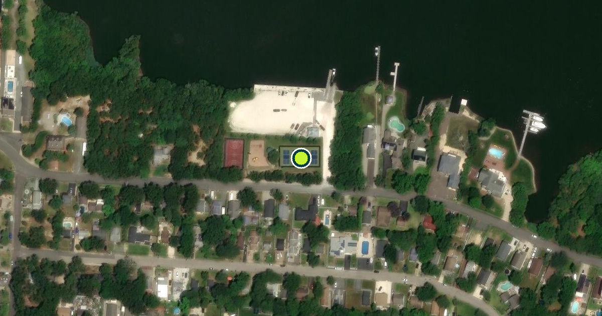 Satellite view of Ocean Township Pickleball Courts