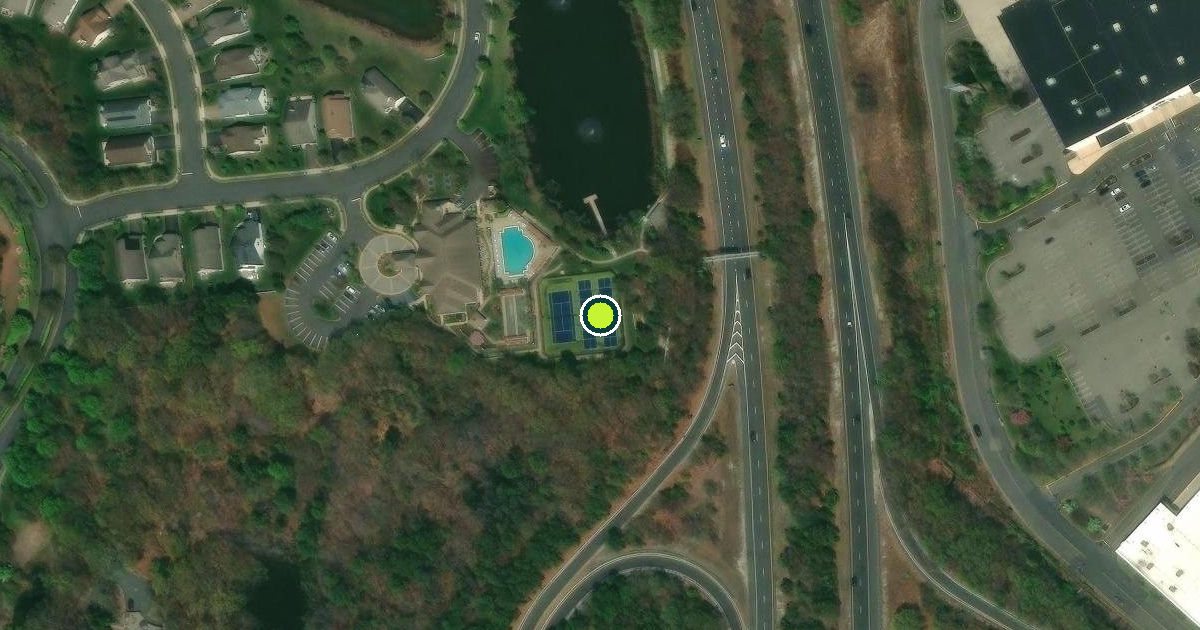 Satellite view of Ocean Township Pickleball Courts