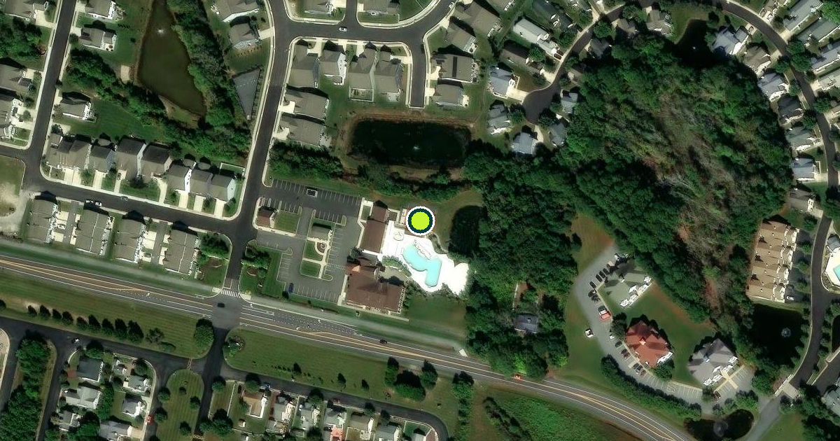 Satellite view of Ocean View Pickleball Courts