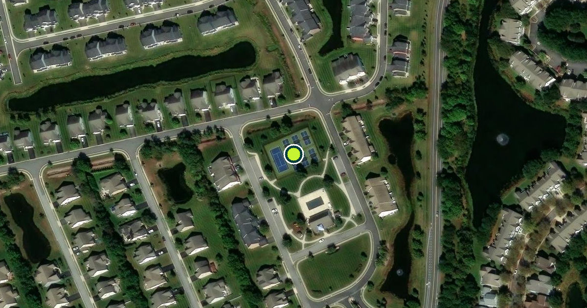 Satellite view of Ocean View Pickleball Courts