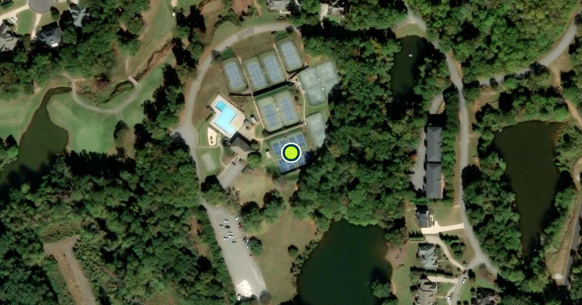 Satellite view of Oconee County Pickleball Courts