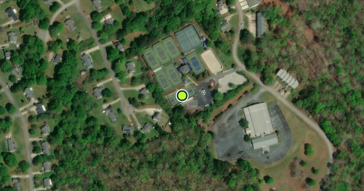 Satellite view of Oconee County Pickleball Courts
