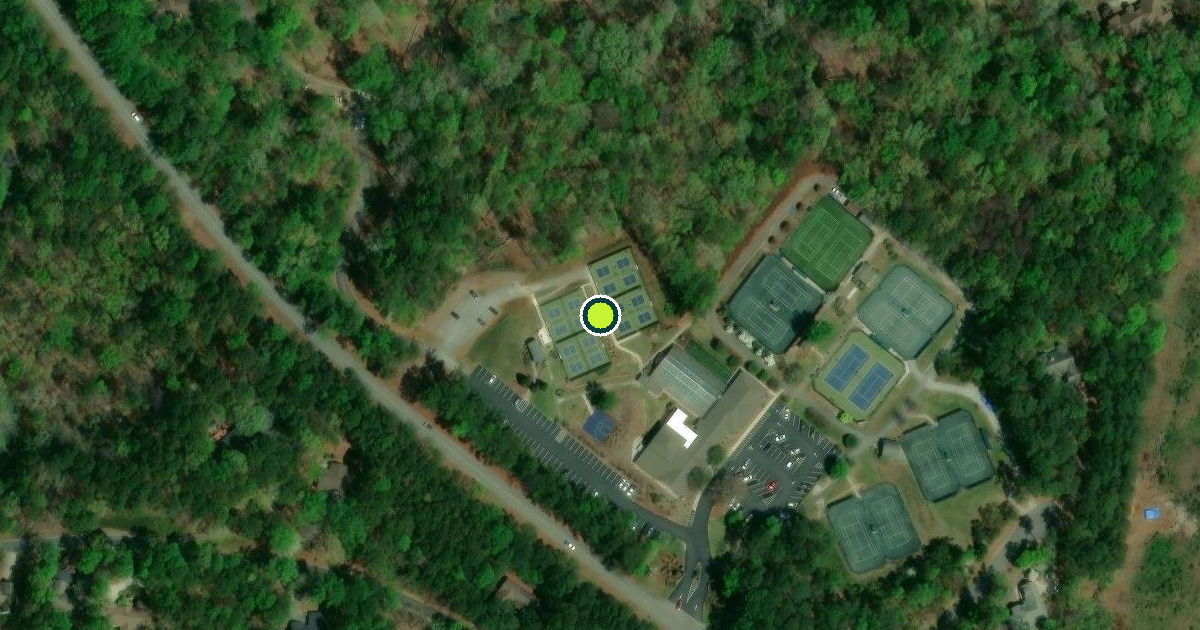 Satellite view of Oconee County Pickleball Courts