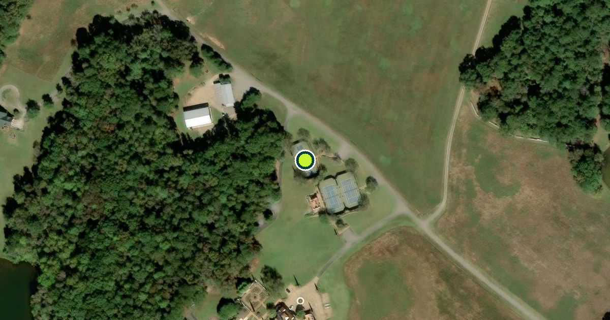 Satellite view of Oconee County Pickleball Courts